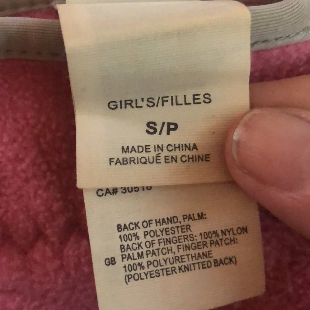 😎. Girls The North Face fleece gloves